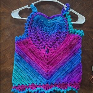 Colorful Crochet Tank Top